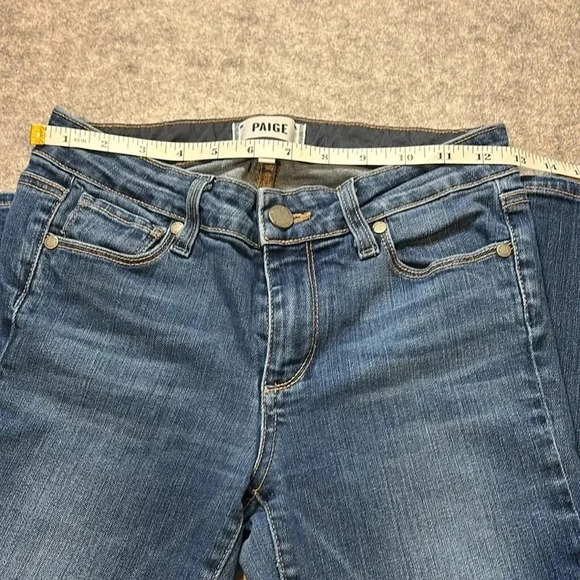 PAIGE Jeans, Skyline Ankle Peg. Size 27.  Unique Knee Detail! - Picture 7 of 11